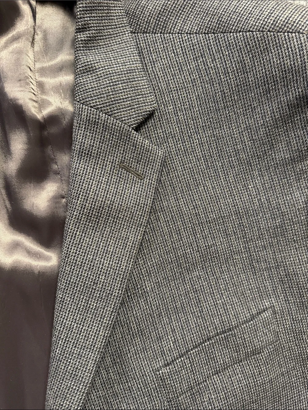 Lauren by Ralph Lauren Charcoal Gray‎ 100% Wool Two-Button Sport Coat 50R